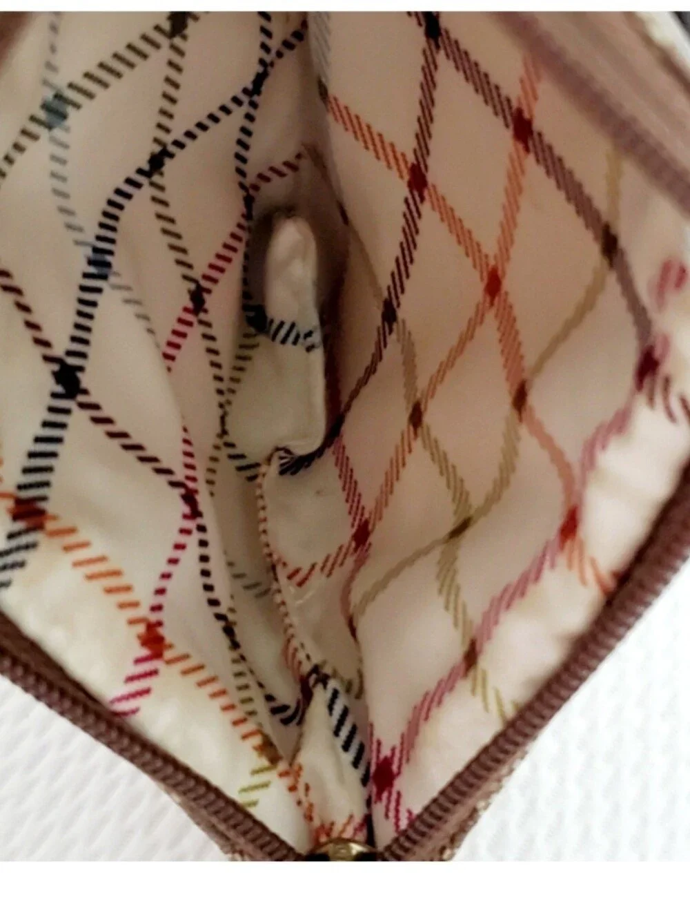 Coach Heritage Stripe Collection Zip Wristlet